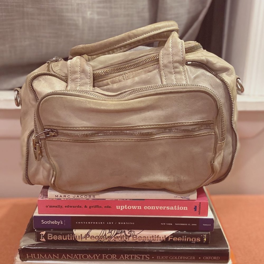 Alexander Wang Pale/Light Gray Leather Handbag